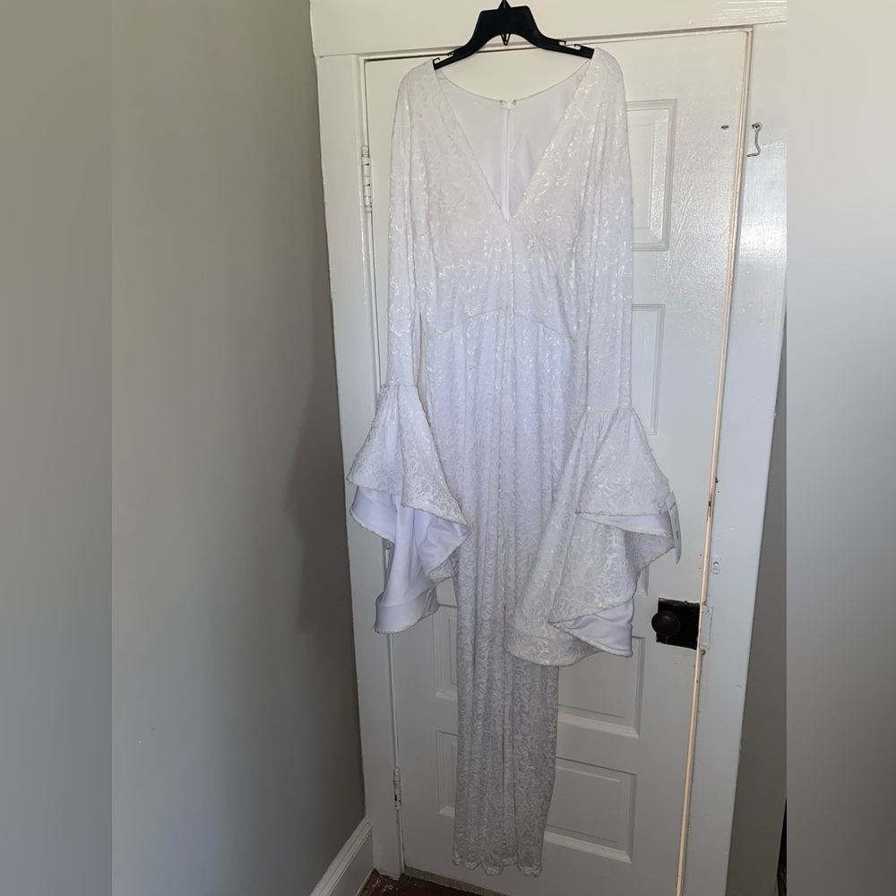 NWT Azaria Bridal White Jumpsuit
